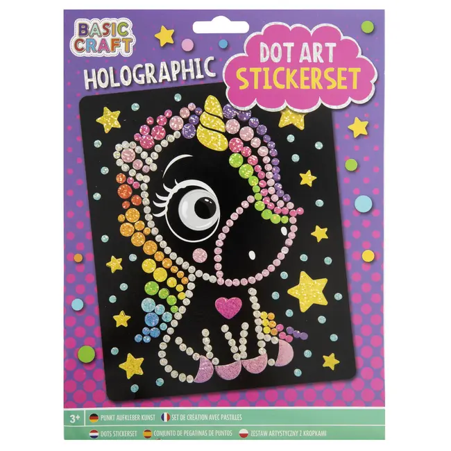 Mozaic cu autocolante - unicorn