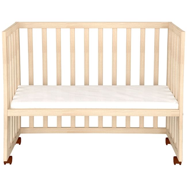 Patut copii din lemn co-sleeper hubners eva 94x46 cm natur hubpcshena