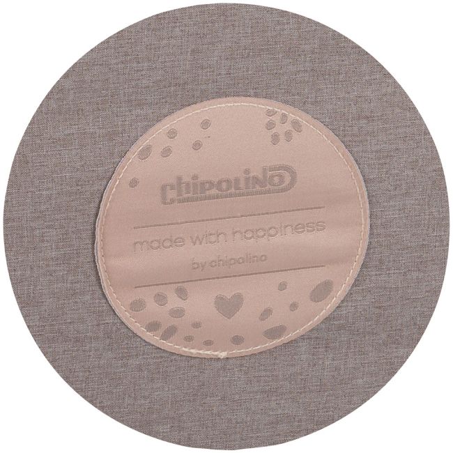 Patut pliabil chipolino relax macadamia linen cu laterala culisanta hubkosire242ma