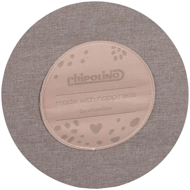 Patut pliabil chipolino relax macadamia linen cu laterala culisanta hubkosire242ma