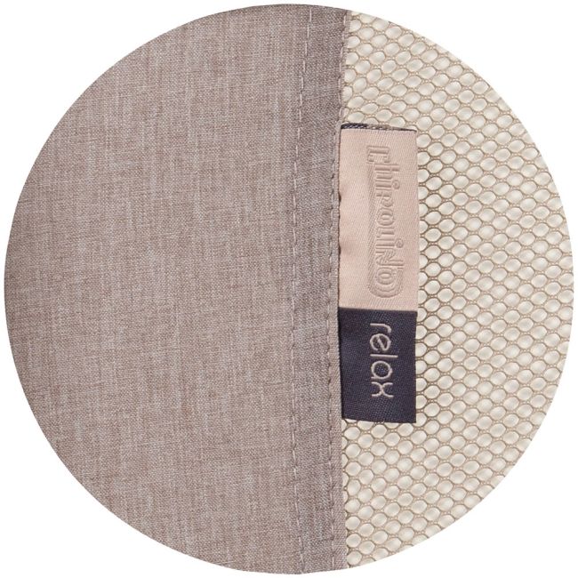 Patut pliabil chipolino relax macadamia linen cu laterala culisanta hubkosire242ma