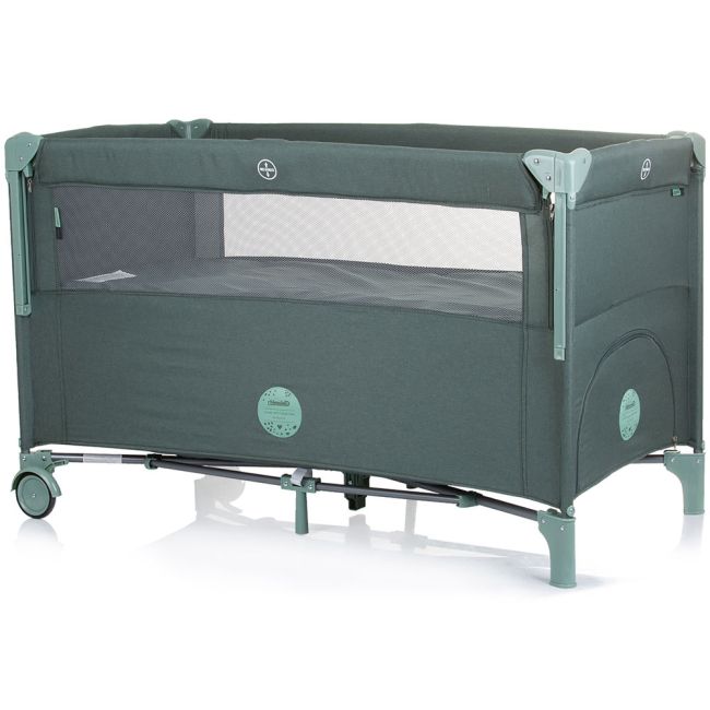 Patut pliabil chipolino relax pine linen cu laterala culisanta hubkosire243pn