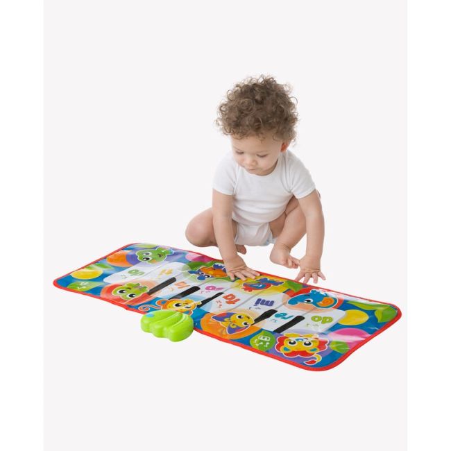 Salteluta, Playgro, Pentru bebelusi, Pian de Jucarie, Jumbo Jungle Musical, 79 cm, Cu 8 melodii BYN0186995