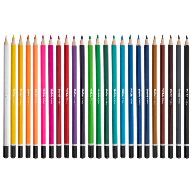Set 24 creioane colorate in cutie metalica