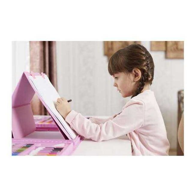 Set pentru pictura 208 piese cu geanta inclusa Maaleo Iso Trade MY18117 BBJMY18117_Roz