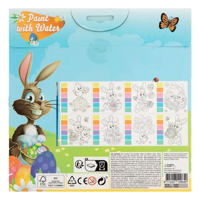 Set de pictat cu apa - paste fericit