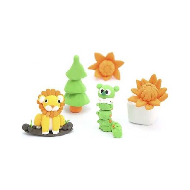 Set plastilina spuma modelabila 48 buc cu 3 spatule incluse Kruzzel MY18256 BBJMY18256_Initiala