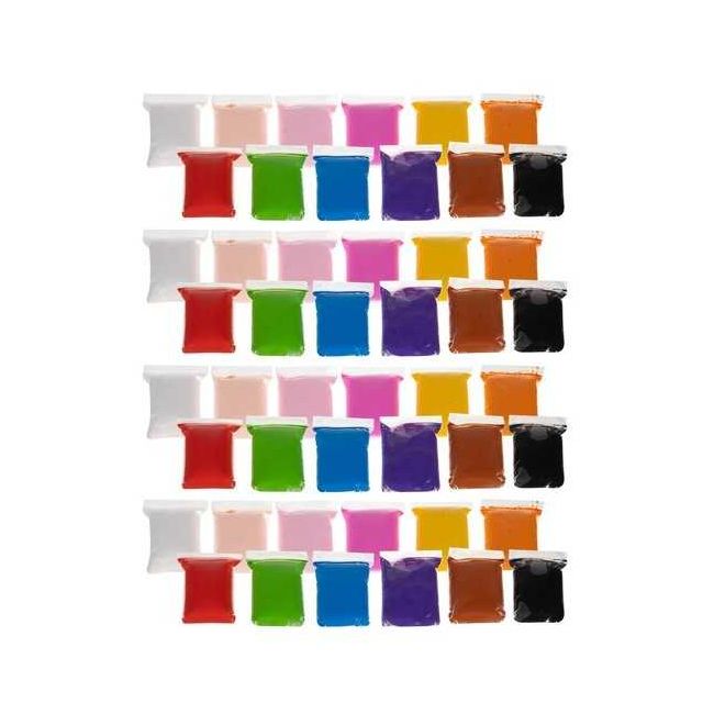Set plastilina spuma modelabila 48 buc cu 3 spatule incluse Kruzzel MY18256 BBJMY18256_Initiala