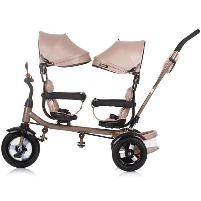 Tricicleta gemeni chipolino 2play golden beige hubtrk2p0245gb
