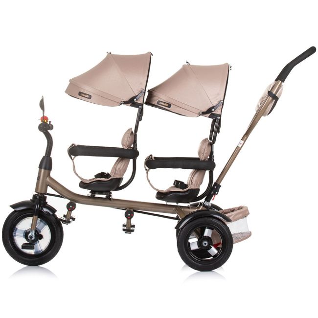 Tricicleta gemeni chipolino 2play golden beige hubtrk2p0245gb