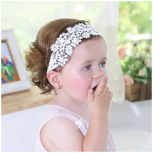 Bentita din danteluta pentru fetite MDMB3421-be1