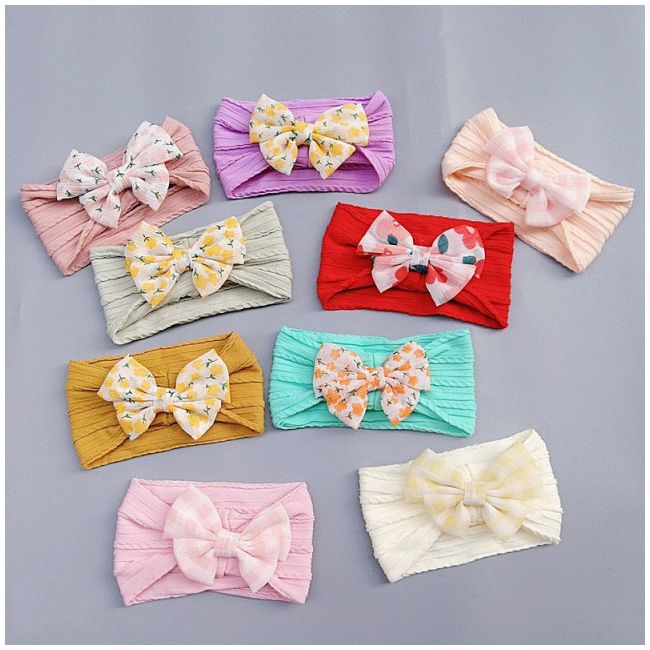 Bentita lata pentru fetite - Colored bow MDJ0040-be2