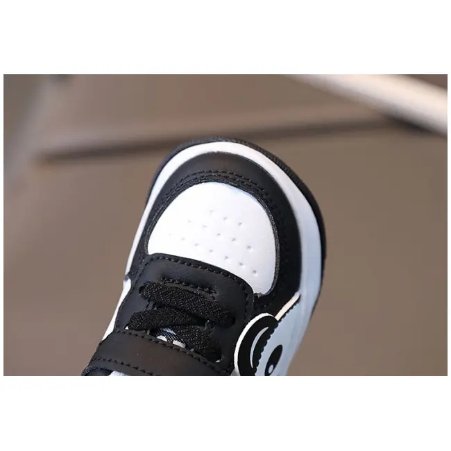 Adidasi alb cu negru - Love panda MBHY2406-2-c