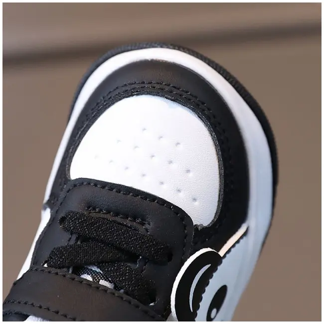 Adidasi alb cu negru - Love panda MBHY2406-2-c