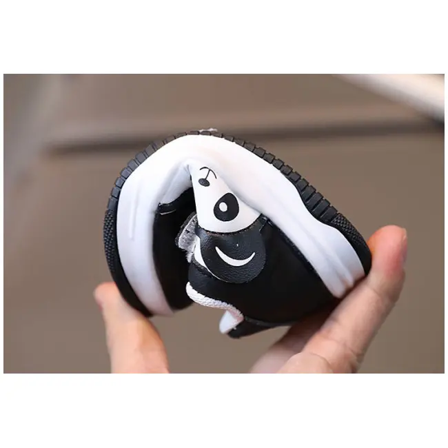 Adidasi alb cu negru - Love panda MBHY2406-2-c