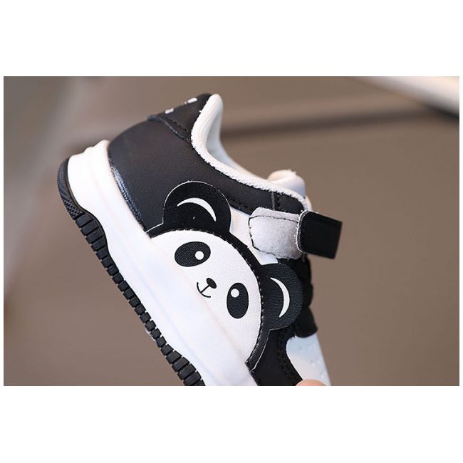 Adidasi alb cu negru - Love panda MBHY2406-2-c