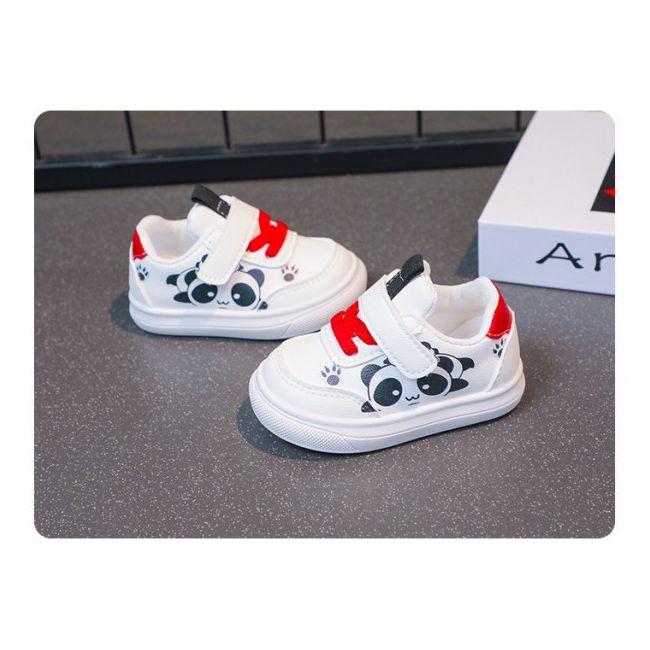 Adidasi albi pentru copii - Little Panda MBH509528-3-c