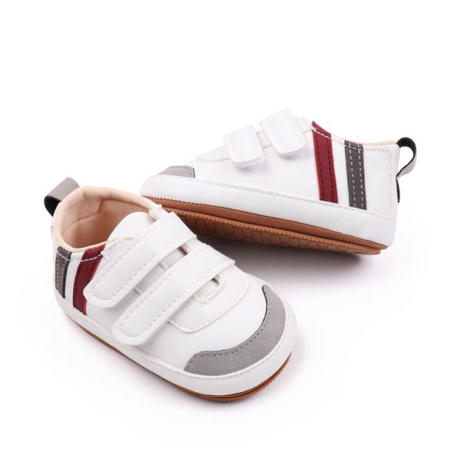 Pantofiori albi cu gri si visiniu - Sun MDBXC3223-3-p8