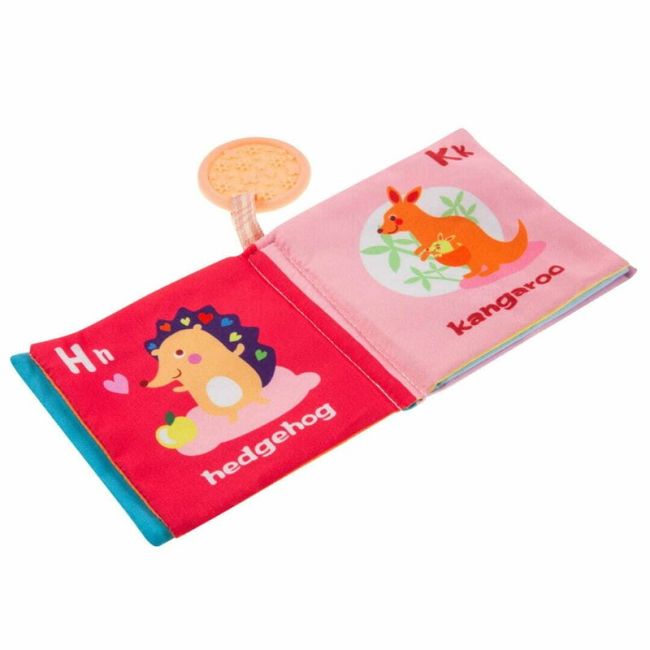 Carticica senzoriala, Bocioland, Cu 10 pagini in culori contrastante, Fosneste cand este atinsa, Din material moale, 0 luni+, Animals BYNBL095