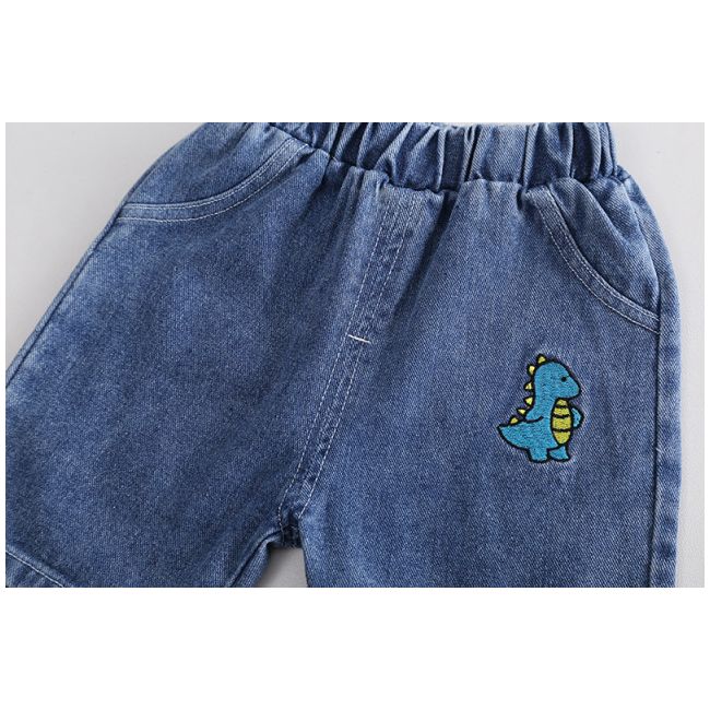 Costumas pentru baietei cu tricou verde tip polo - Dino MDXBR06-R1