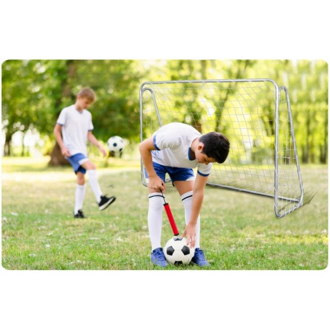 Poarta mare pentru fotbal cu covoras numerotat, 215 x 76 x 153 cm,  neo-sport 1451 edeedi1451