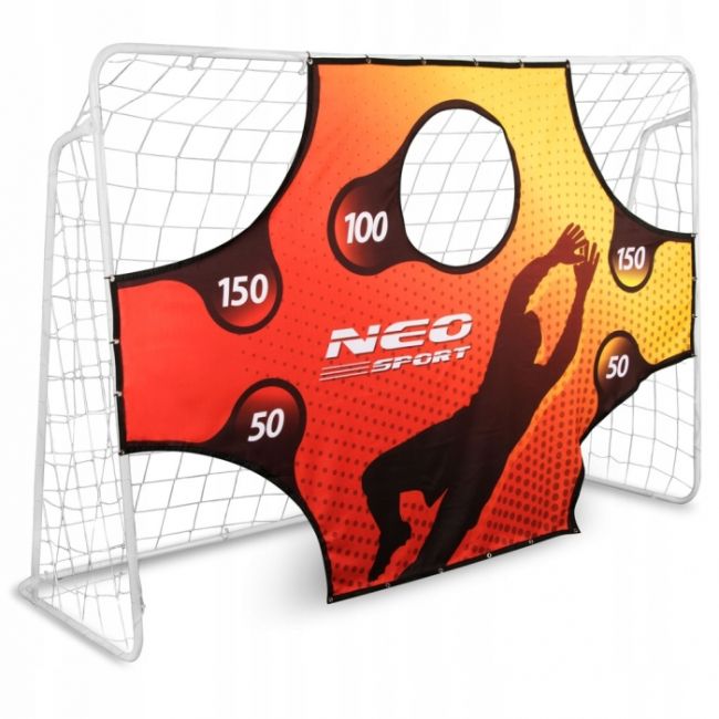 Poarta mare pentru fotbal cu covoras numerotat, 245 x 80 x 155 cm,  neo-sport 1455 edeedi1455