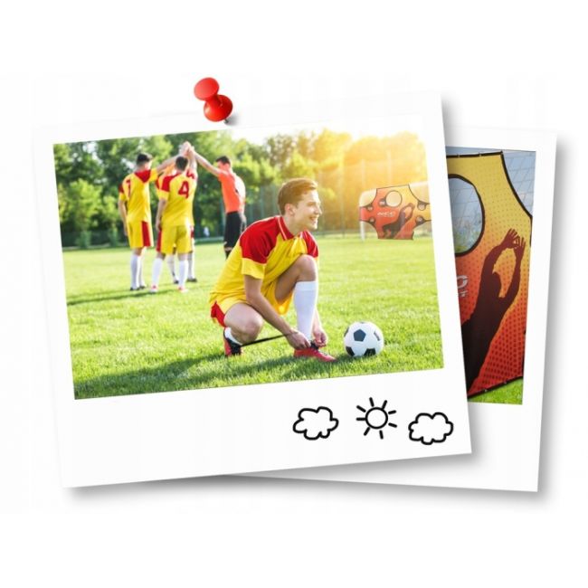 Poarta mare pentru fotbal cu covoras numerotat, 245 x 80 x 155 cm,  neo-sport 1455 edeedi1455