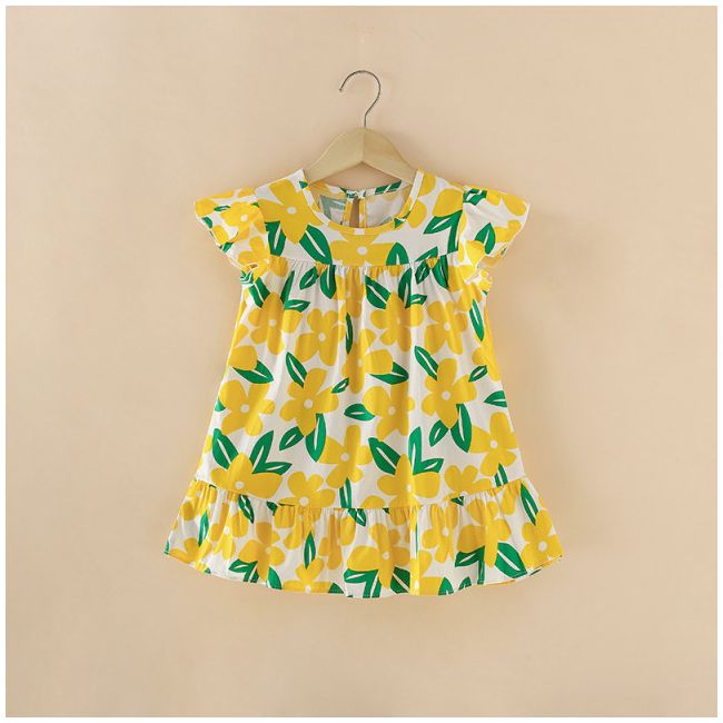Rochita pentru fetite - Yellow flowers MBNew152-de2