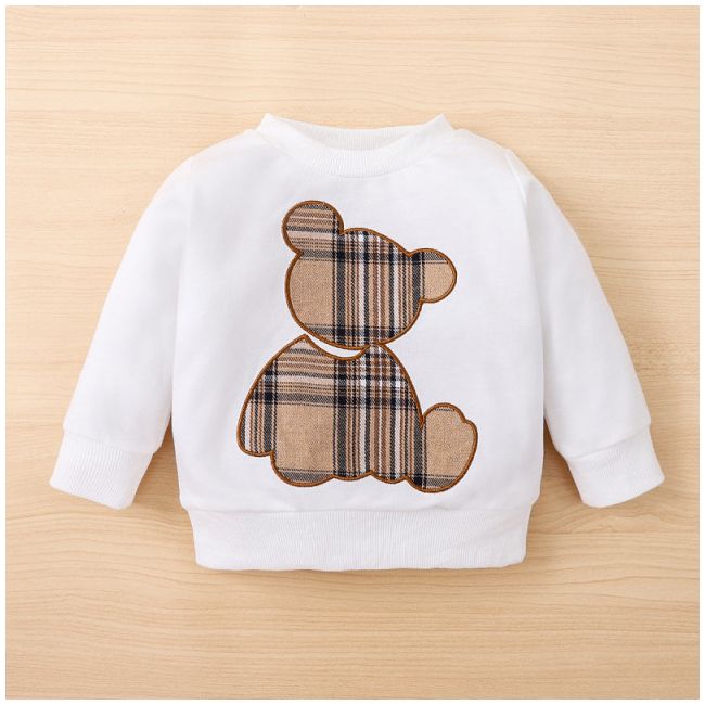 Trening alb pentru baietei - Teddy bear MBNew202-de