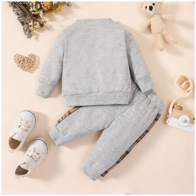 Trening gri pentru baietei - Teddy bear MDNew203-de