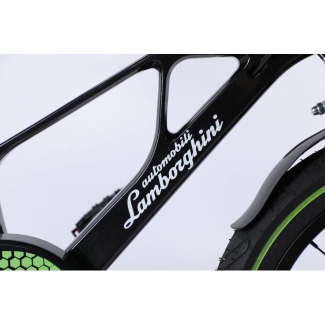 Bicicleta lamborghini 14 inch, cadru magneziu, neagra funklbk007-14blk