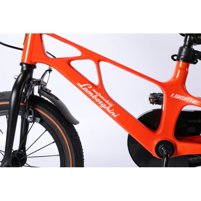 Bicicleta lamborghini 14 inch, cadru magneziu, portocalie funklbk007-14org