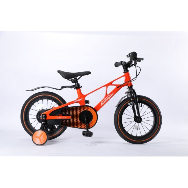 Bicicleta lamborghini 14 inch, cadru magneziu, portocalie funklbk007-14org