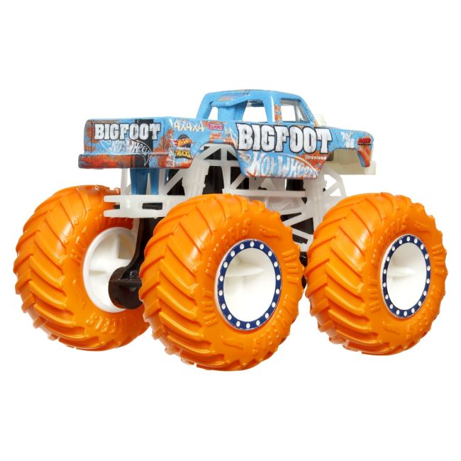 HOT WHEELS MONSTER TRUCK GLOW IN THE DARK MASINUTA BIGFOOT SCARA 1:64 VIVMTHCB50_HWC88