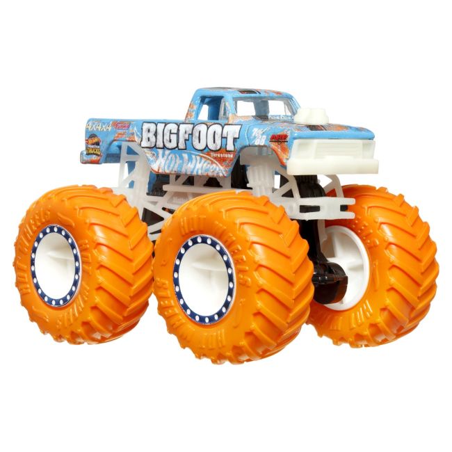 HOT WHEELS MONSTER TRUCK GLOW IN THE DARK MASINUTA BIGFOOT SCARA 1:64 VIVMTHCB50_HWC88