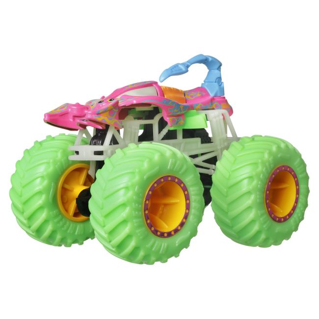 HOT WHEELS MONSTER TRUCK GLOW IN THE DARK MASINUTA SCORPEDO SCARA 1:64 VIVMTHCB50_HWC83