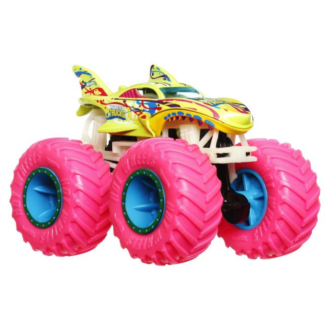 HOT WHEELS MONSTER TRUCK GLOW IN THE DARK MASINUTA SHARK WREAK SCARA 1:64 VIVMTHCB50_HWC86