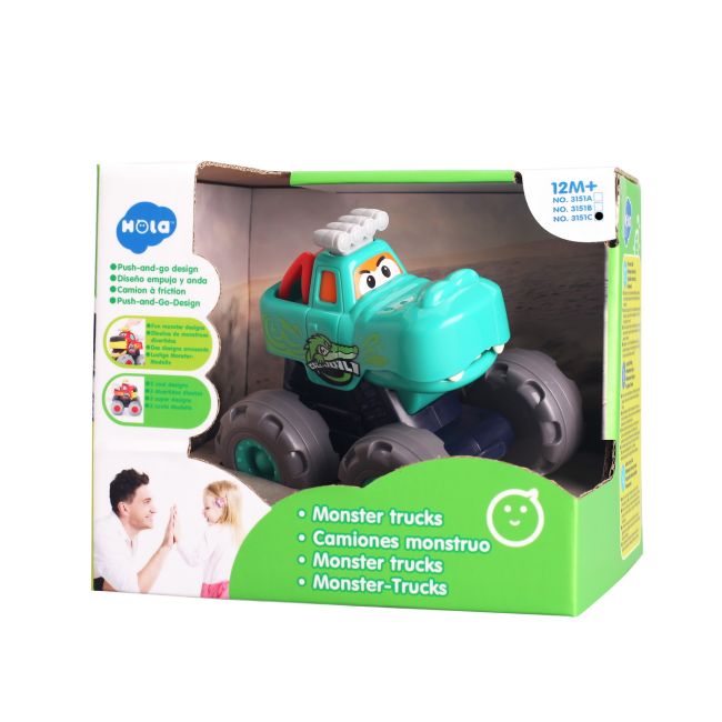 MASINUTA BEBE MONSTER TRUCK CROCODILUL VIV3151C