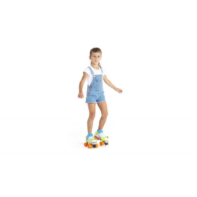 Patine cu rotile mini jet masura reglabila 24-36, culoare verde funkigm215-b