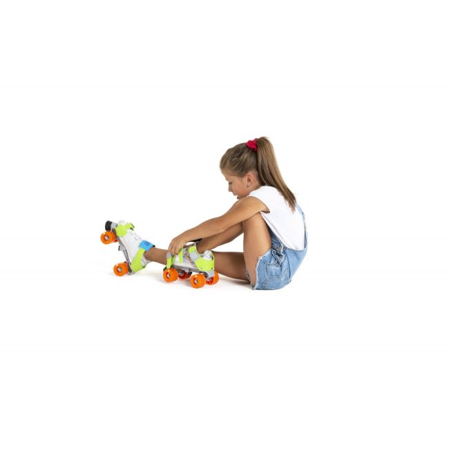 Patine cu rotile mini jet masura reglabila 24-36, culoare verde funkigm215-b