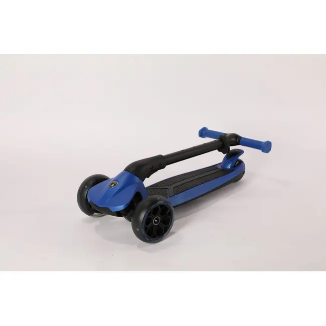 Trotineta lamborghini, 3 roti, cadru aluminiu, albastra, roti led funklbs-3w-blu