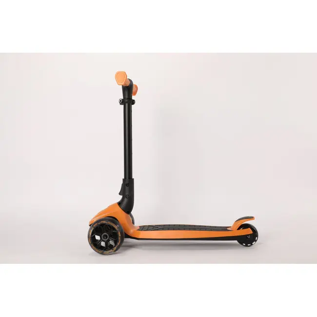 Trotineta lamborghini, 3 roti, cadru aluminiu, portocalie, roti led funklbs-3w-org