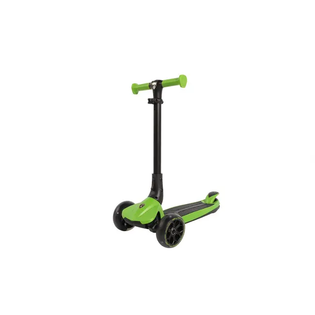 Trotineta lamborghini, 3 roti, cadru aluminiu, verde, roti led funklbs-3w-grn