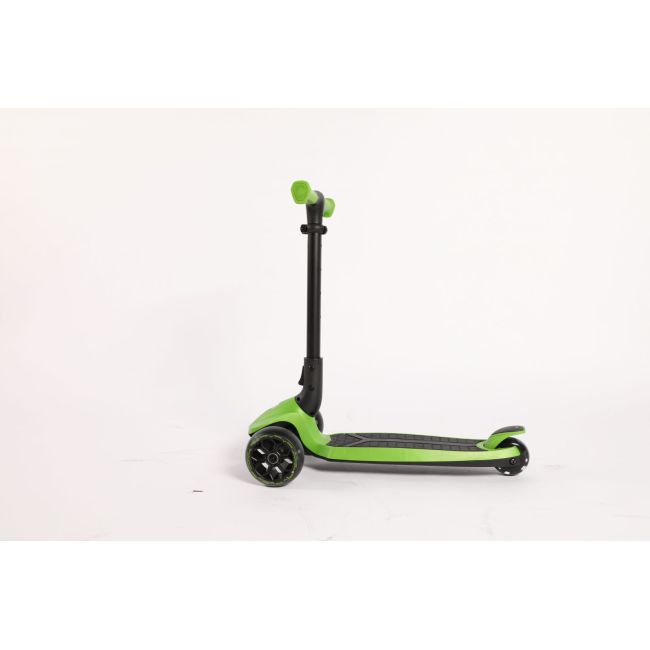 Trotineta lamborghini, 3 roti, cadru aluminiu, verde, roti led funklbs-3w-grn