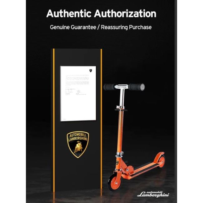 Trotineta lamborghini, 3 roti, cadru aluminiu, verde, roti led funklbs-3w-grn