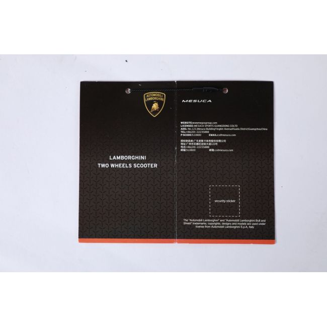 Trotineta lamborghini, pentru adulti,  2 roti, cadru aluminiu, orange. funklbs108-2w-org