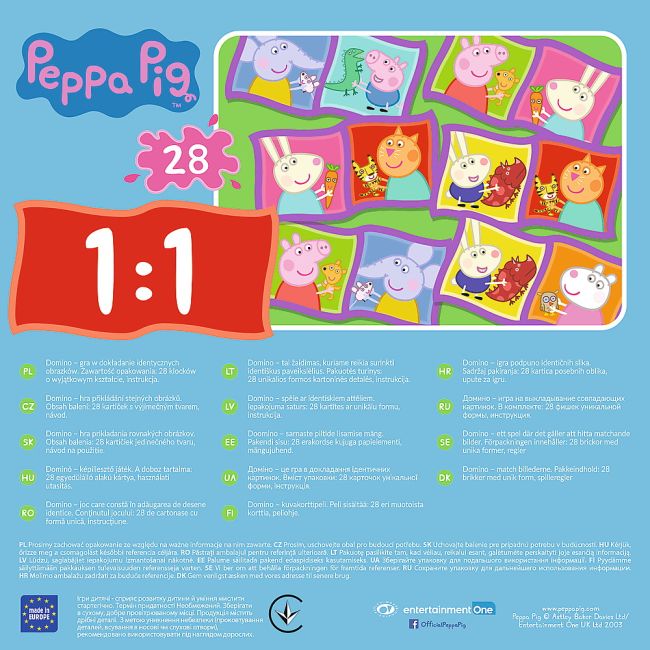 JOC TREFL DOMINO PEPPA PIG VIV02066