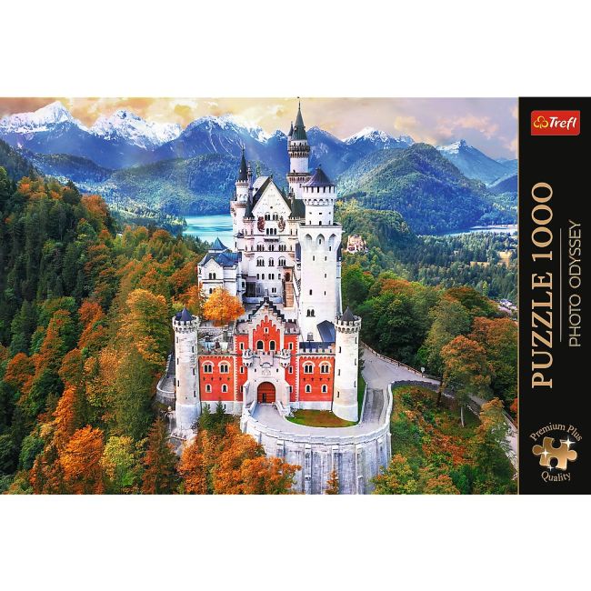 PUZZLE TREFL 1000 PREMIUM PLUS PHOTO ODYSSEY CASTELUL NEUSCHWANSTEIN GERMANIA VIV10813