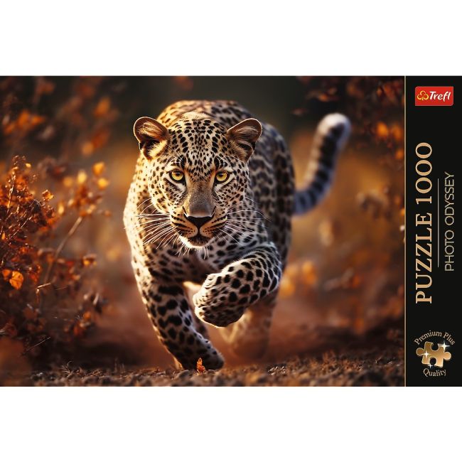 PUZZLE TREFL 1000 PREMIUM PLUS PHOTO ODYSSEY LEOPARD VIV10818