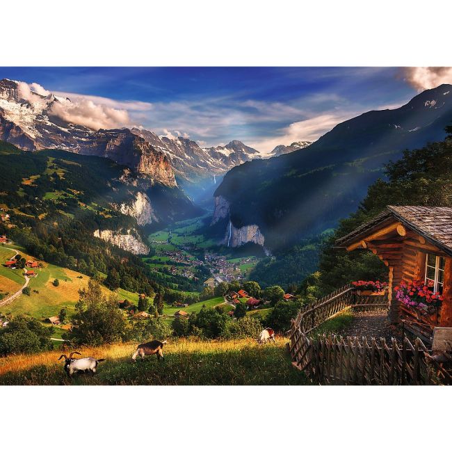 PUZZLE TREFL 1000 PREMIUM PLUS PHOTO ODYSSEY VALEA LAUTERBRUNNEN  ELVETIA VIV10821